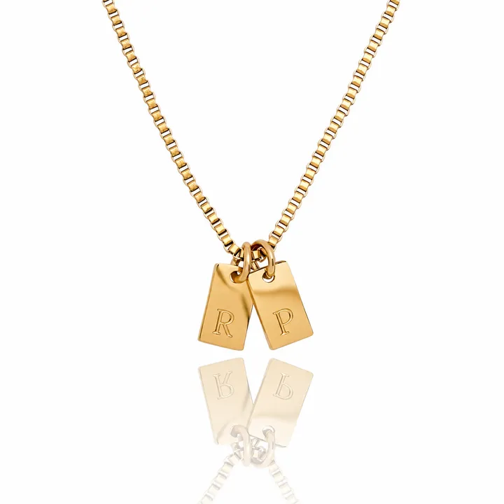 Initial Tag Necklace