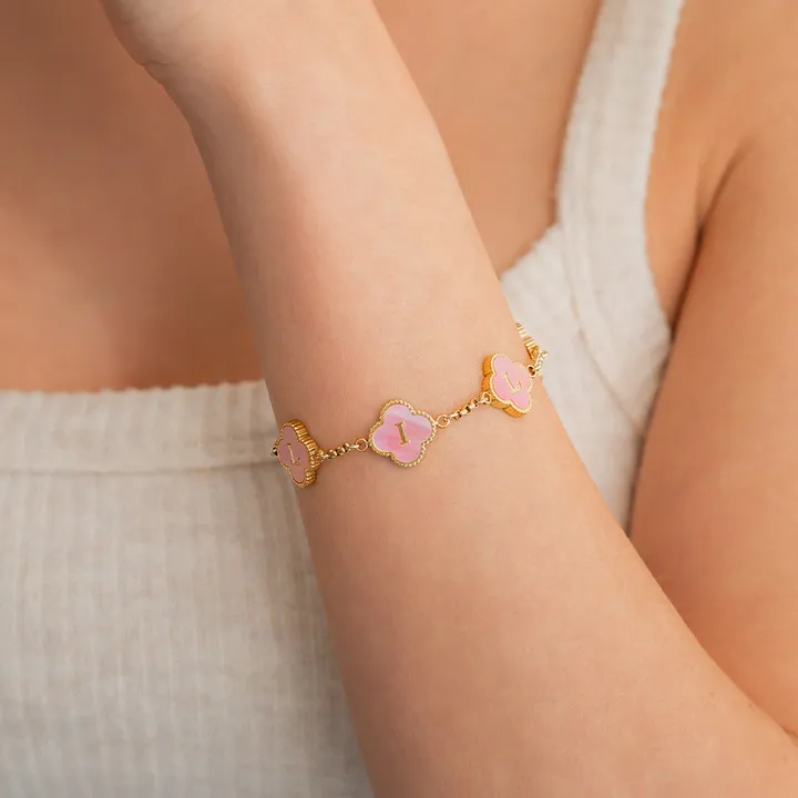 Clover Custom Name Bracelet 2