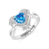 Engraved Angel Wings Ring 1