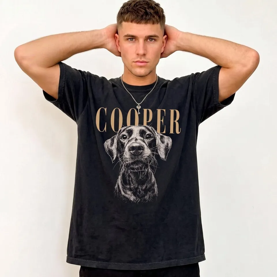 Custom Pet Photo And Name Shirt 3