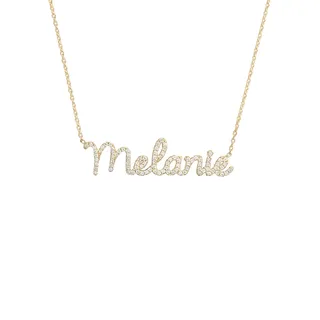 Pavé Script Custom Name Necklace 1