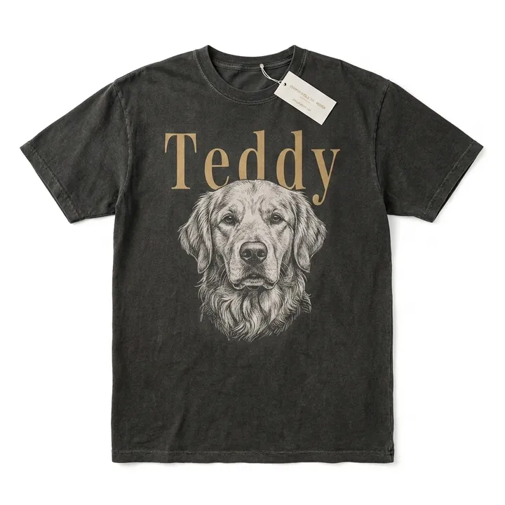 Custom Pet Photo And Name Shirt 2