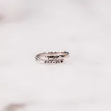 "I Am Enough" Sterling Silver Adjustable Ring 2