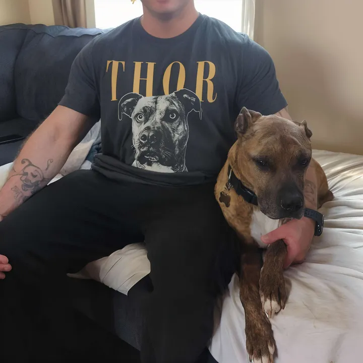 Custom Pet Photo And Name Shirt 6