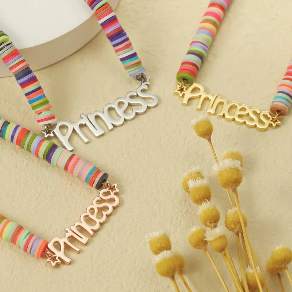 Girls Rainbow Name Necklace 4