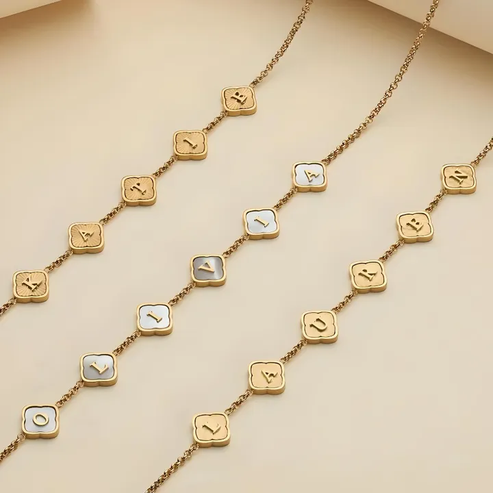 Clover Custom Name Necklace 4