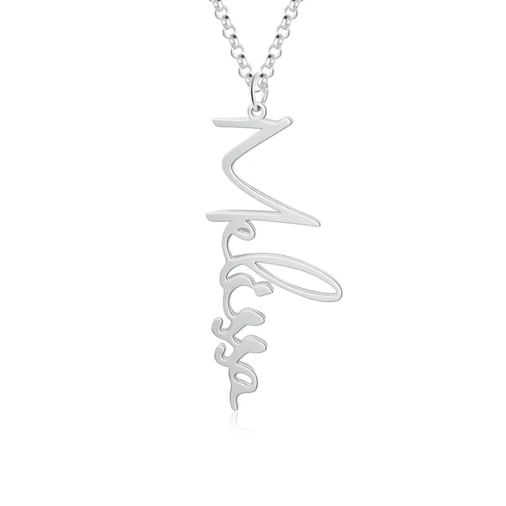 Vertical Name Necklace