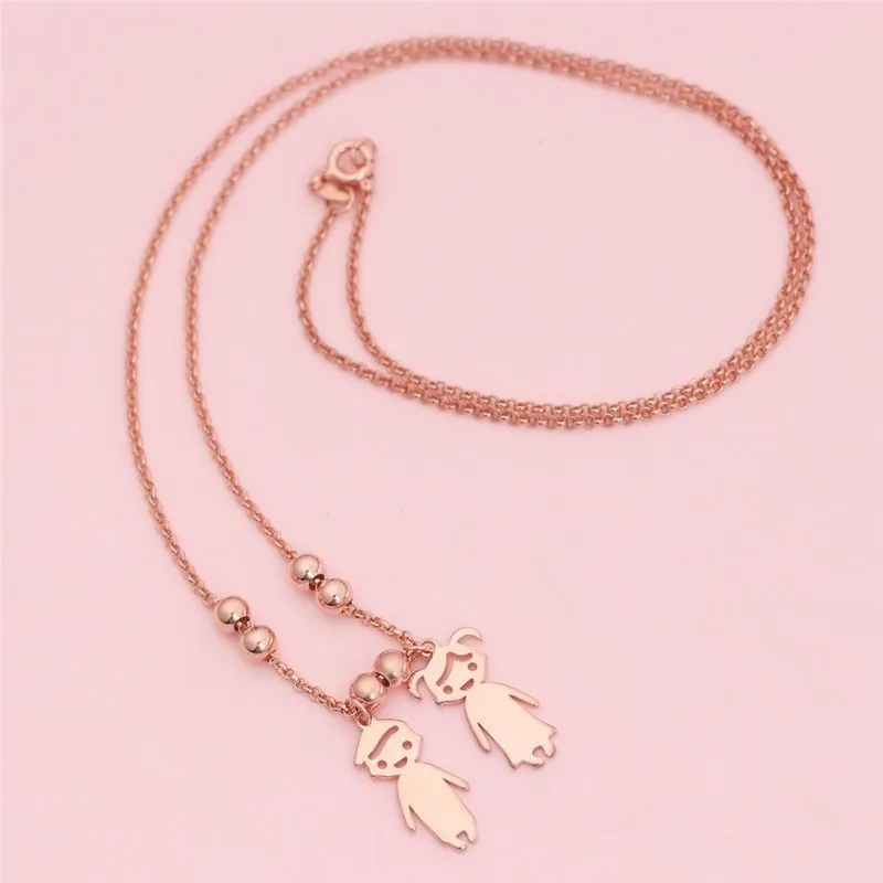 Engraved Children Pendant Necklace 4