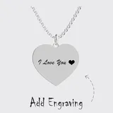 Photo Engraved Heart Memorial Necklace 4
