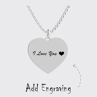 Photo Engraved Heart Memorial Necklace 4