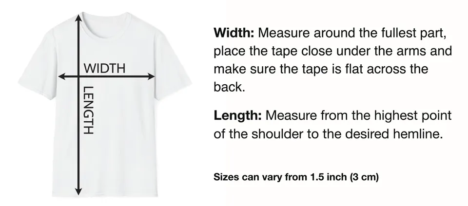 How to measure — Gildan 64000 Softstyle